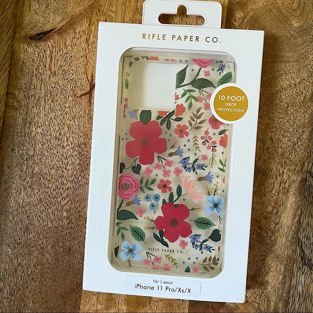 Rifle Paper Company Wild Rose phone case for IPhone 11 Pro, iPhone X, iPhone XS